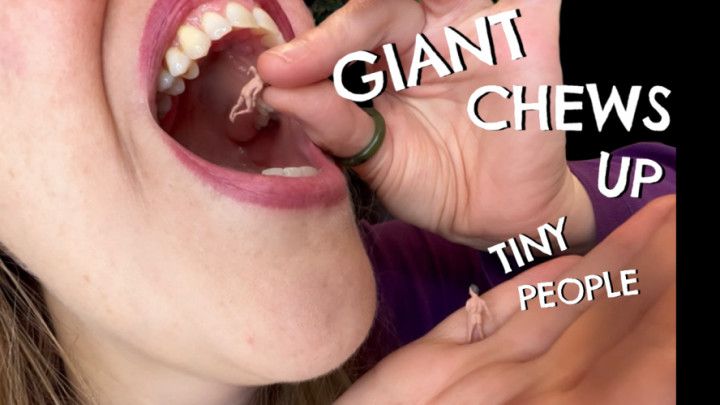 Brianna Kelly Giantess Chews Tiny Men