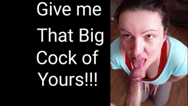 Huge cock shoved in wife's mouth