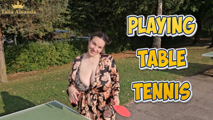 Playing Table Tennis