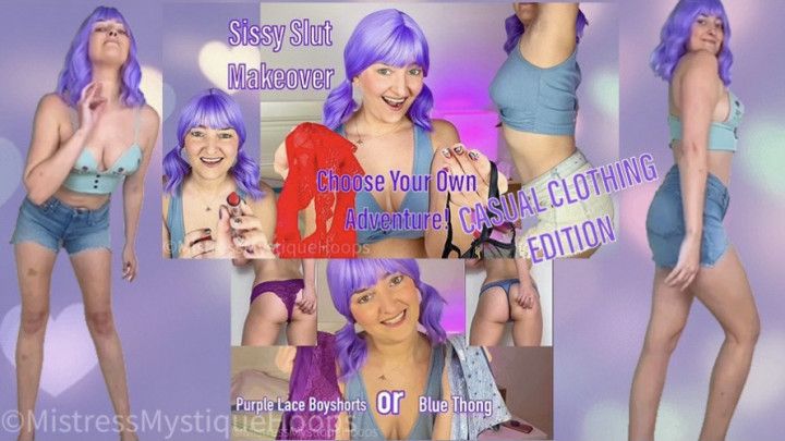 Sissy Slut Makeover Game: Casual Clothing Edition