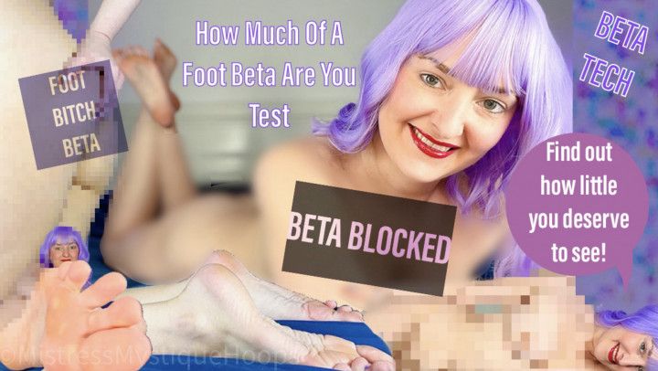 How Much Of A Foot Beta Are You Test