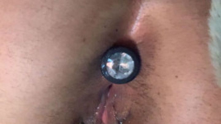 First time fuck with butt plug