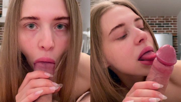 SISTER'S HOME-MADE POV BLOWJOB