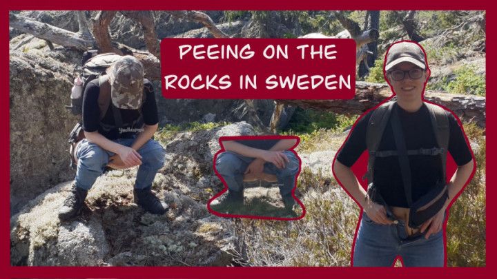 Peeing on the rocks in Sweden