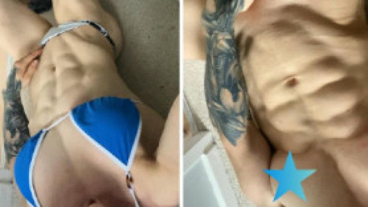 POV biceps, abs and pussy explosion