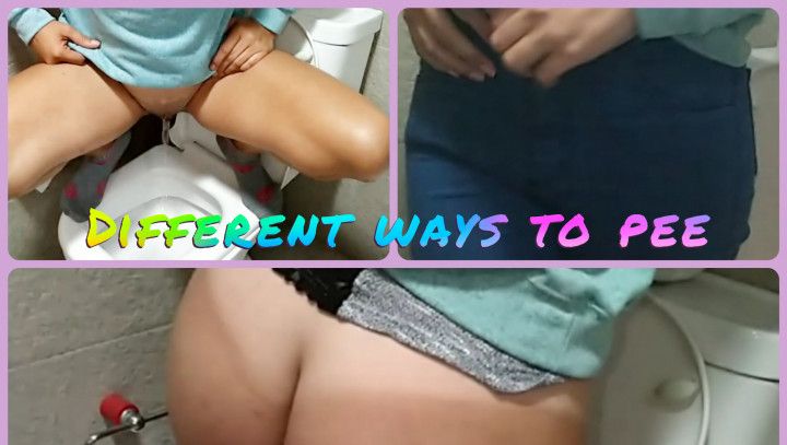 Different ways to pee