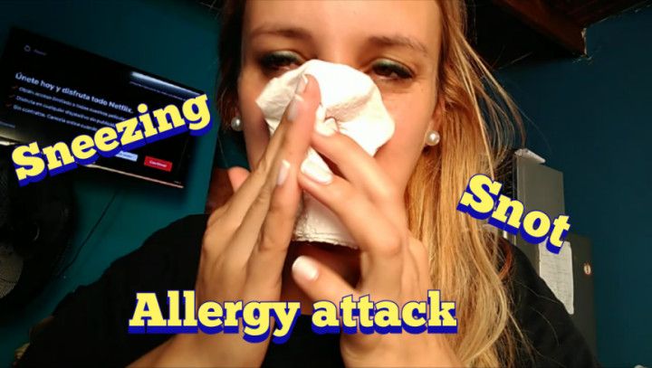 Allergy in the morning. Snot and sneezes