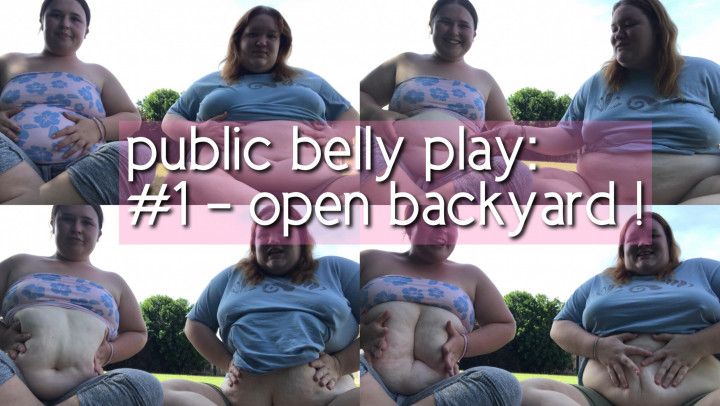 PIGGIES PUBLIC BELLY PLAY! Belly shaking, slaps etc