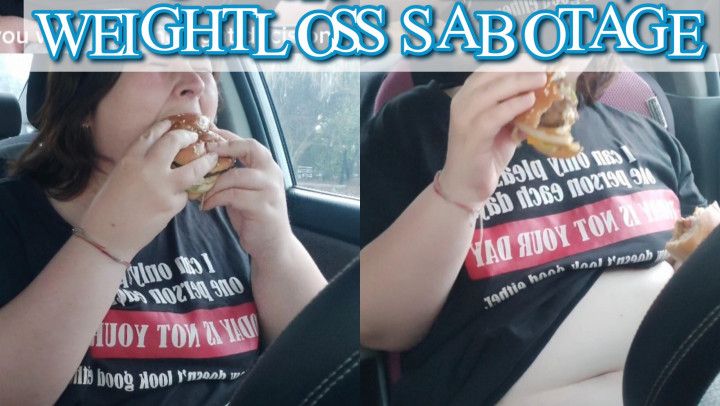 DOCTOR CALLING! WEIGHTLOSS SABOTAGE public car stuffing