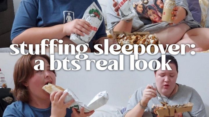 Stuffing sleepover: a peek into a feedee sleepover