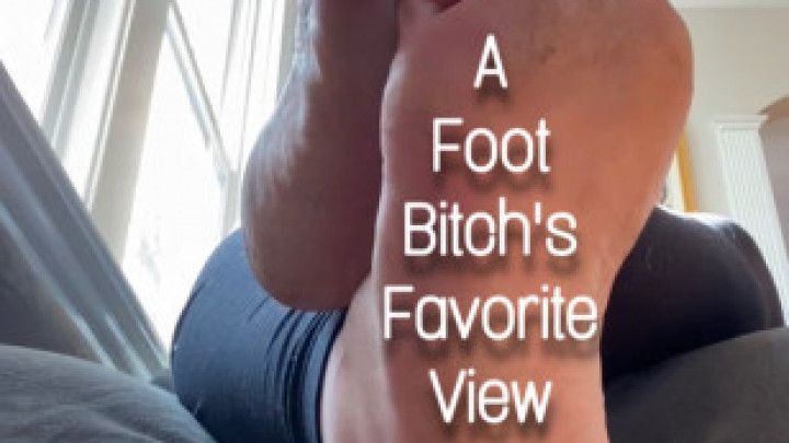 A Foot Bitch's Favorite View