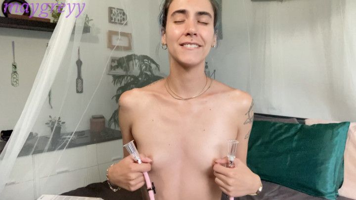 First Time Using a Nipple/Clit Pump