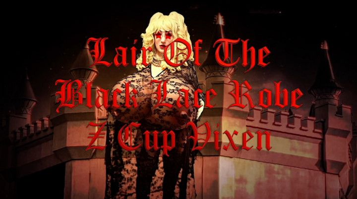 Lair Of The Black Lace Robe Z Cup Vixen