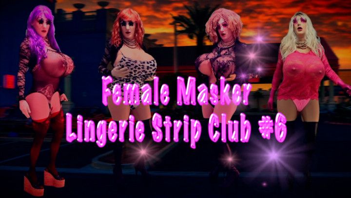 Female Masker Lingerie Strip Club #6