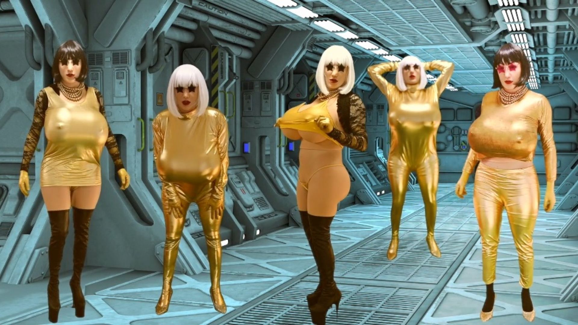 Golden Alien Sissy Space Station