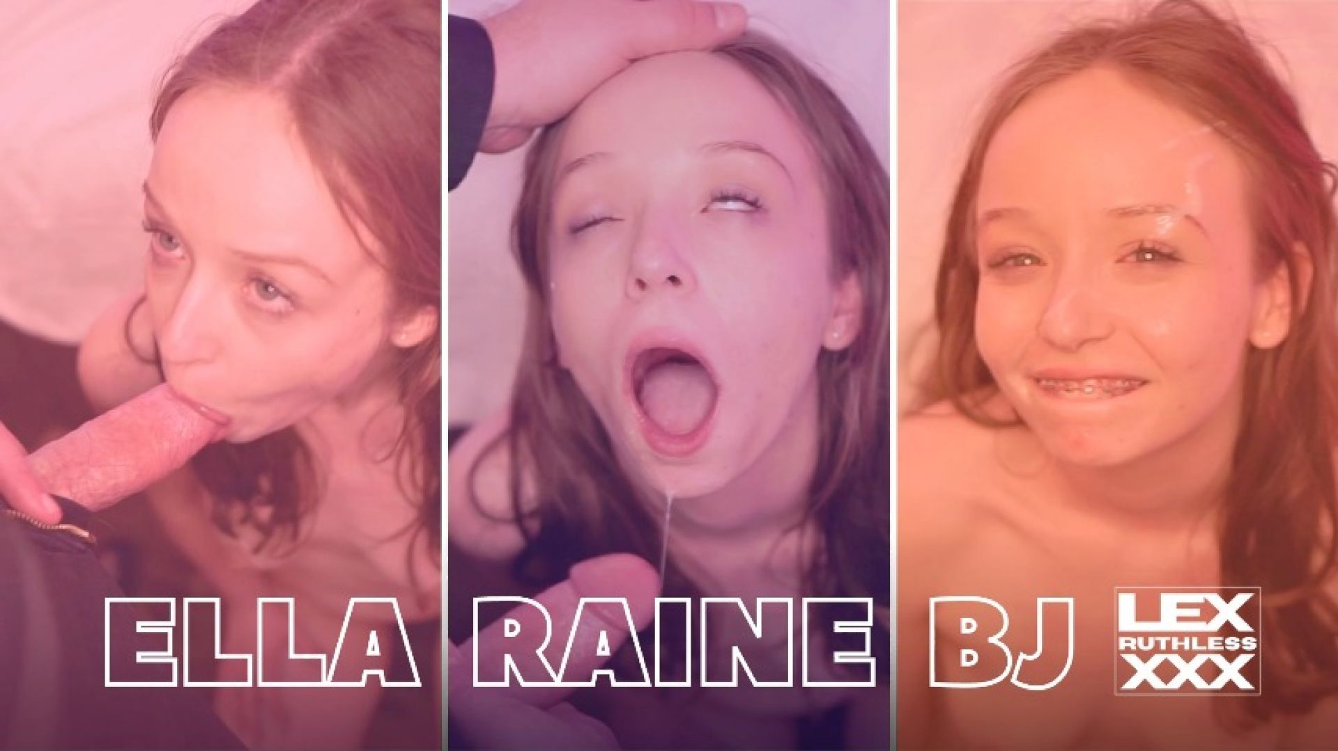 Ella Raine Gives Lex a BJ while her step-sis watches