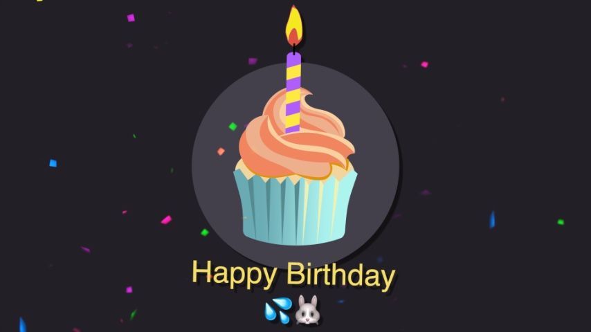 A birthday cupcake video