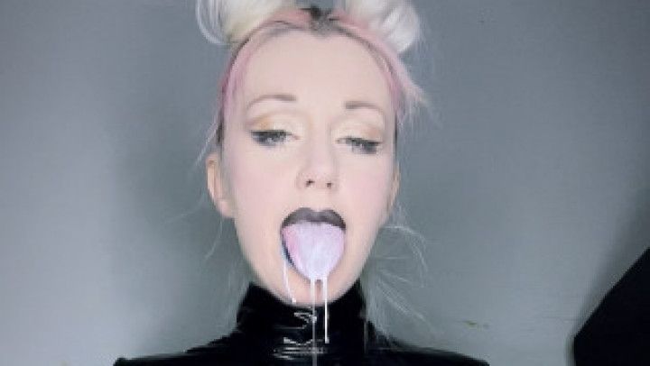 Milky throat fuck