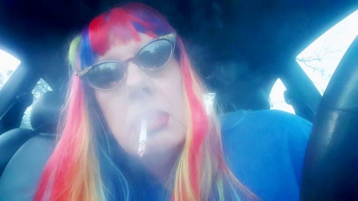 DOMMIE MOMMY RAINBOW WIG CAR SMOKING VS120 MENTHOLS