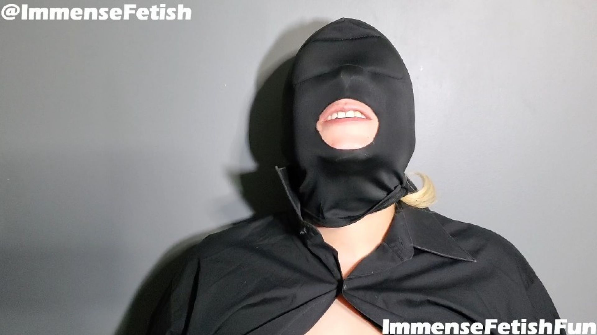 Masked Latina Ariana Throat Training Big Tits Play