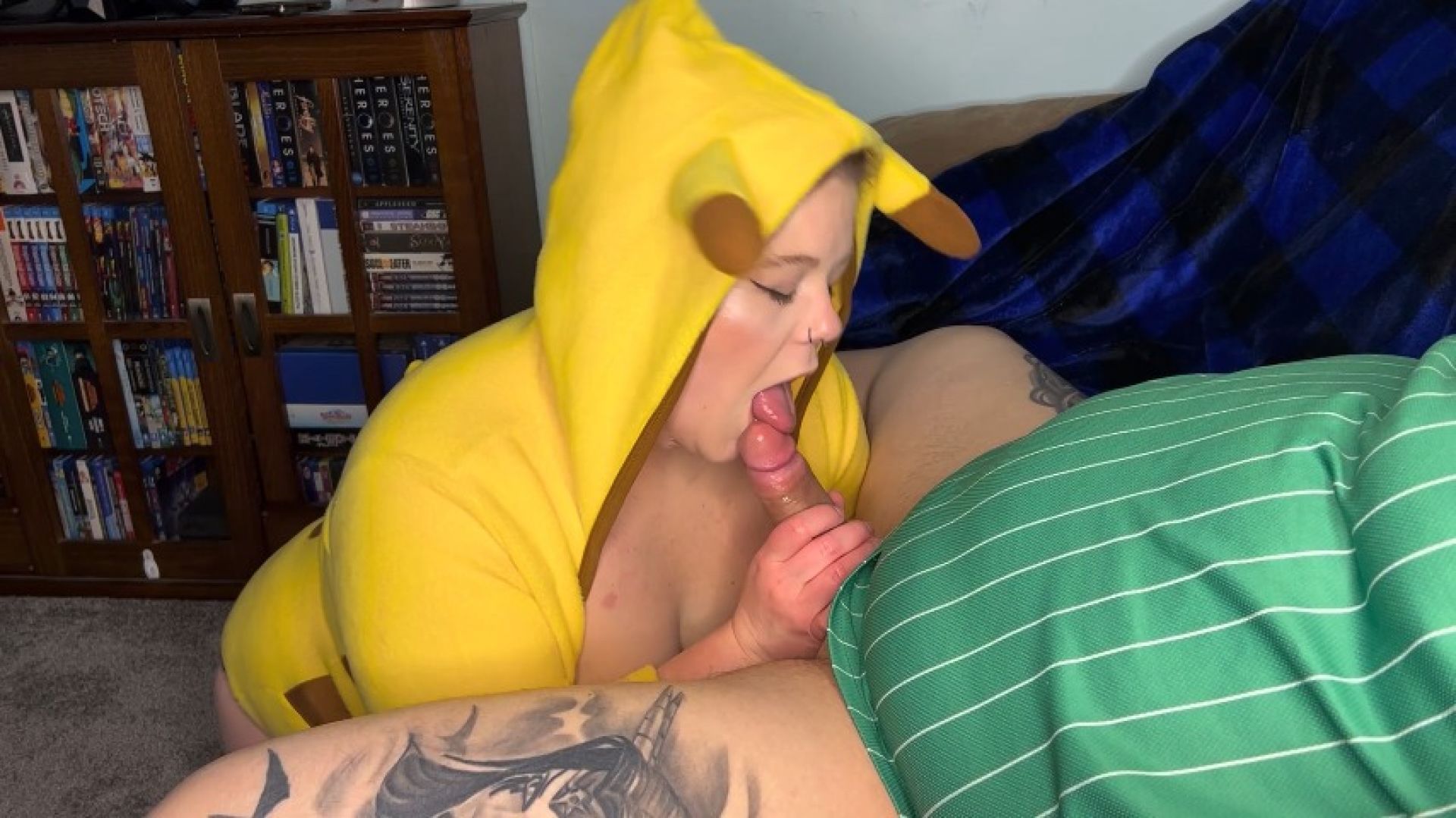 Pkmn! Chubby Pikachu Wife Sucks and Fucks Husband