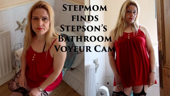 Peeing Stepmom discovers Voyeur Cam