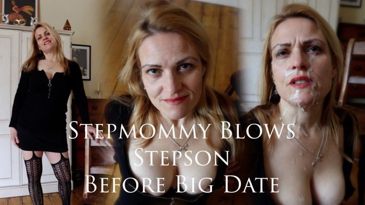 Mommy Blows Stepson before Big Date