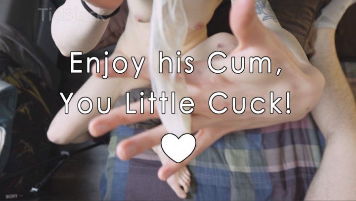 Filling a Condom for a Cuck