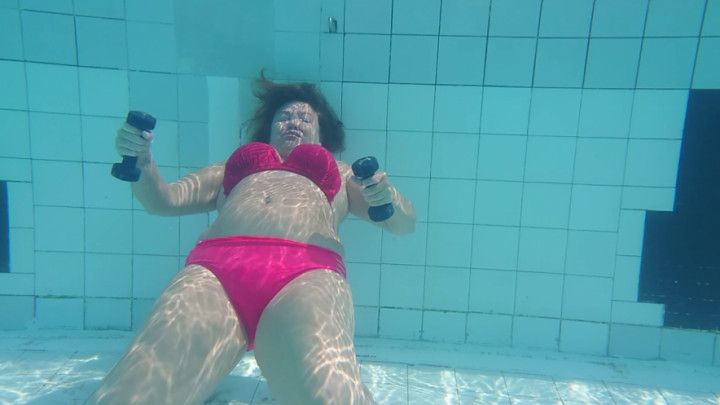 Underwater footage using weights