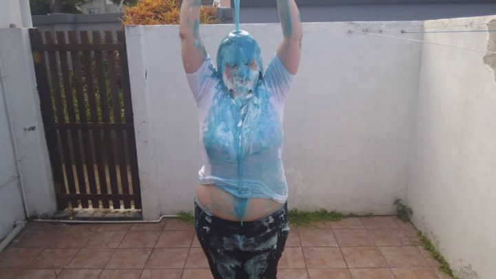 Getting Messy with Blue Gunge/slime and