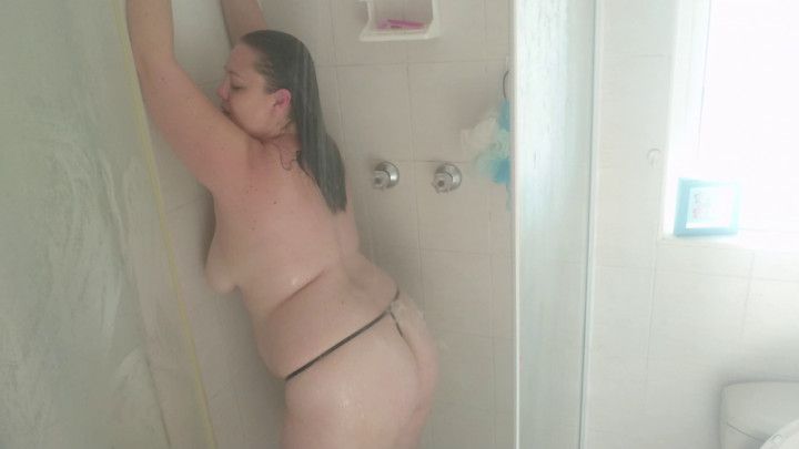 Stripping in the Shower and Hairwashing
