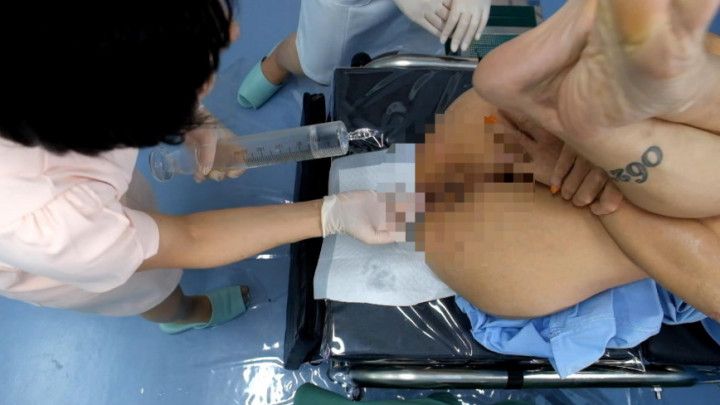 Asian nurses gave enemas to female patie