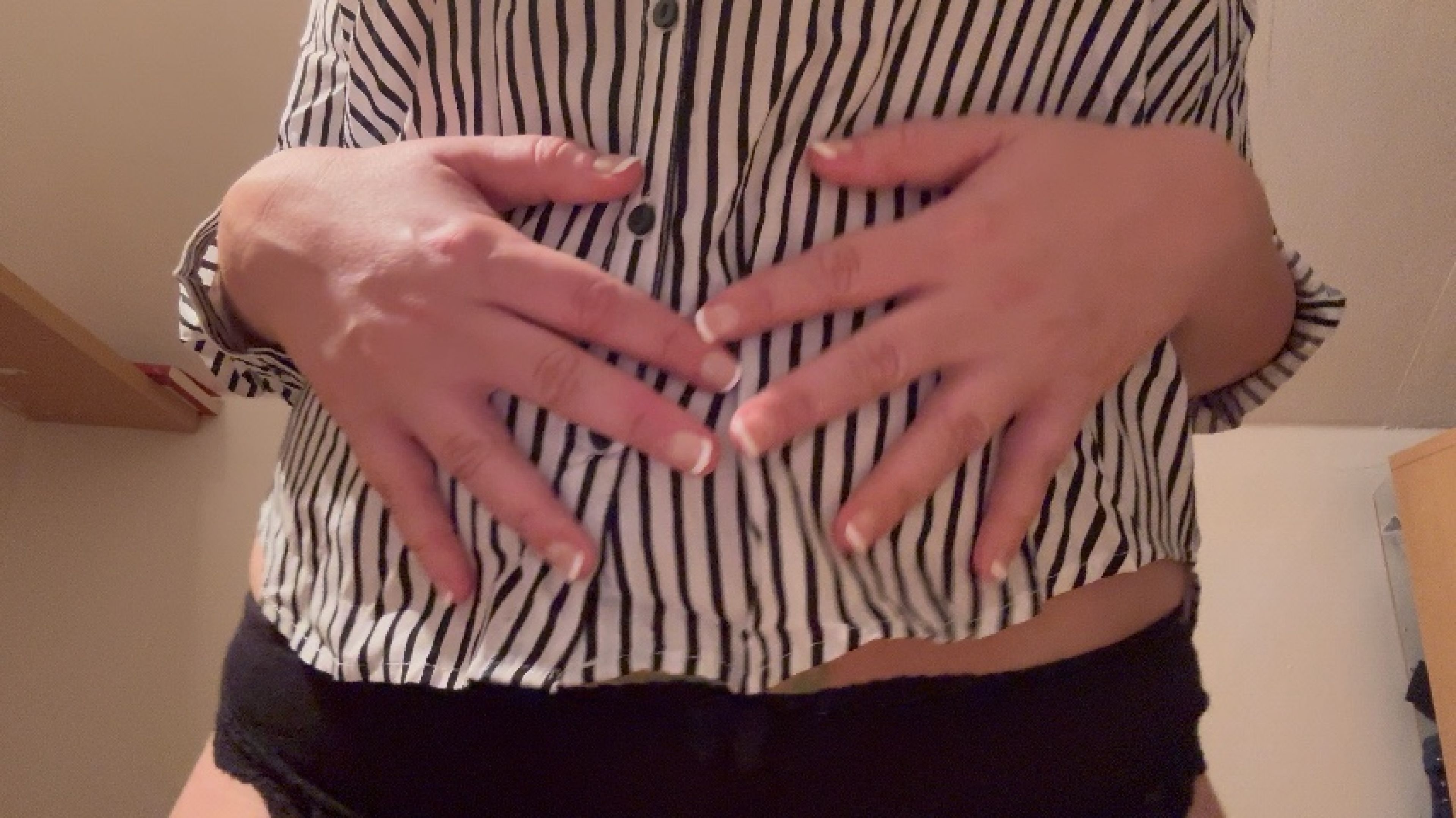 Belly Button Tease And Clean