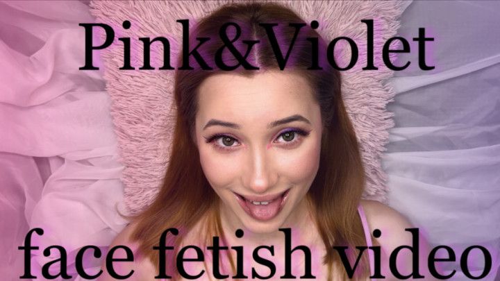 Pink&amp;Violet Make up fetish video