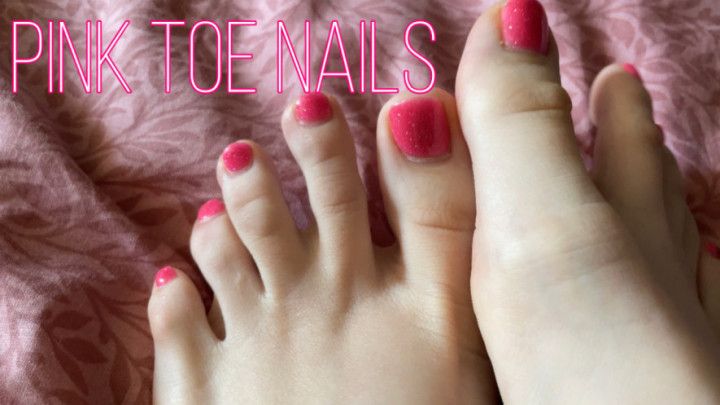 My pink toe nails