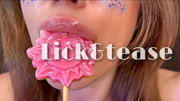 Tongue &amp; lolli lick and tease