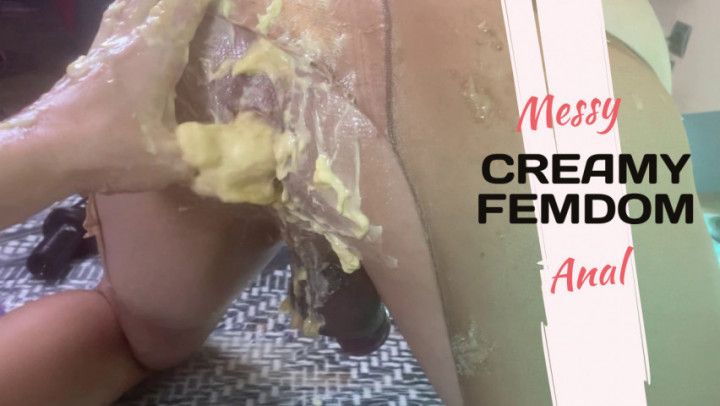 Extreme ANAL FEMDOM with BUTTER, CREAM and BANANAS