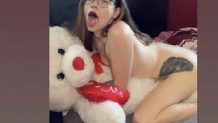 Squirting on my teddy bear