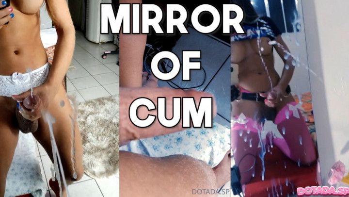 Torrent Of Cum On The Mirror