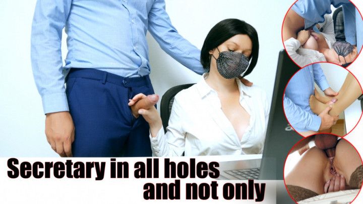 The BOSS fucked the secretary in all holes, and also footjob