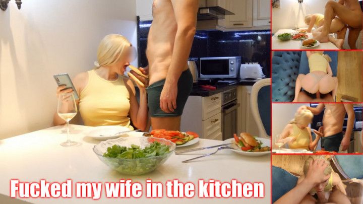 Fucked a milf in the kitchen