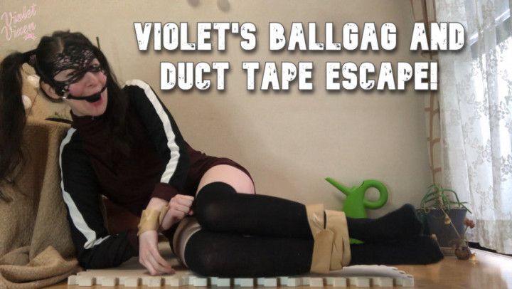 Violet's BallGag and Duct Tape Escape