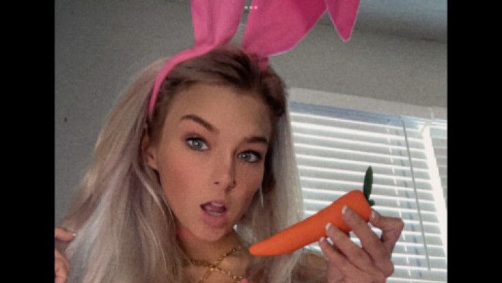 Naughty blonde bunny DP