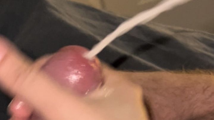 Big cock jerked off to huge cumshot