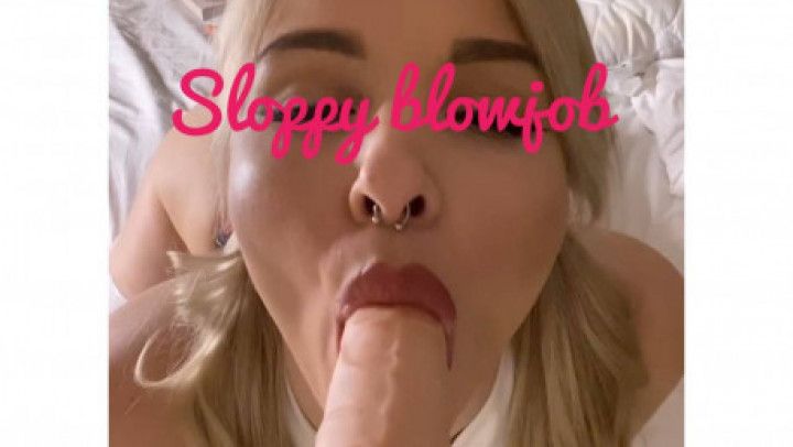 sloppy blowjob from Students Blondes