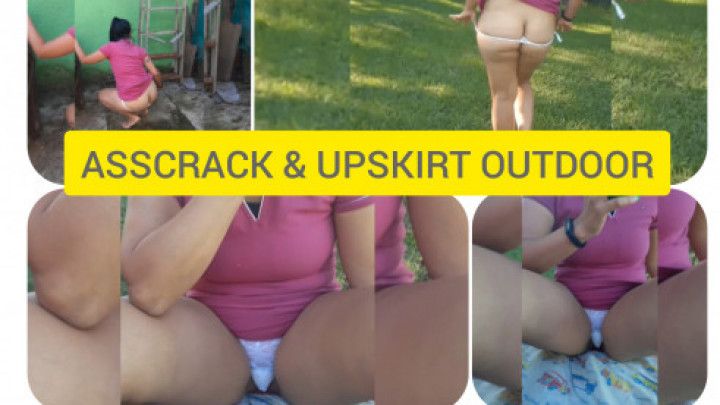 ASSCRACK &amp; UPSKIRT OUTDOOR