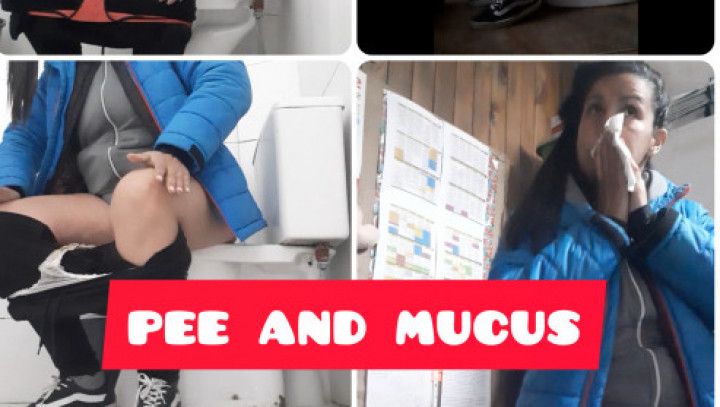 pee and mucus