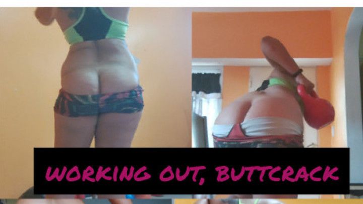 working out, buttcrack