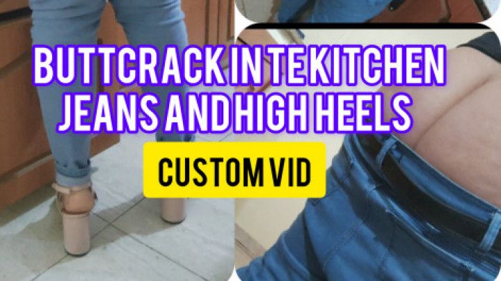 Buttcrack in the kitchen custom vid