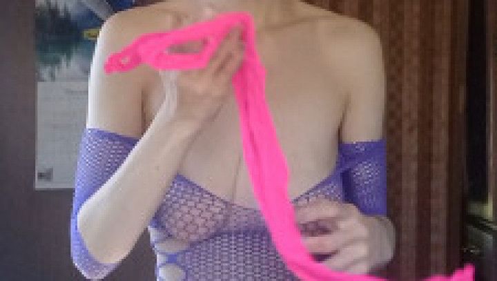 Out of Blue Fishnet into Hot Pink